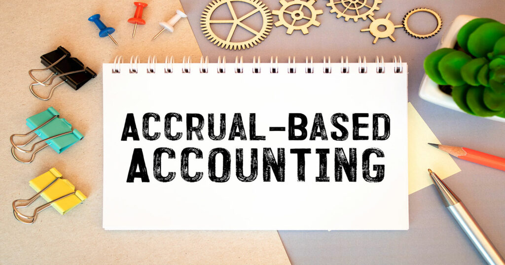 accrual accounting on flip note card