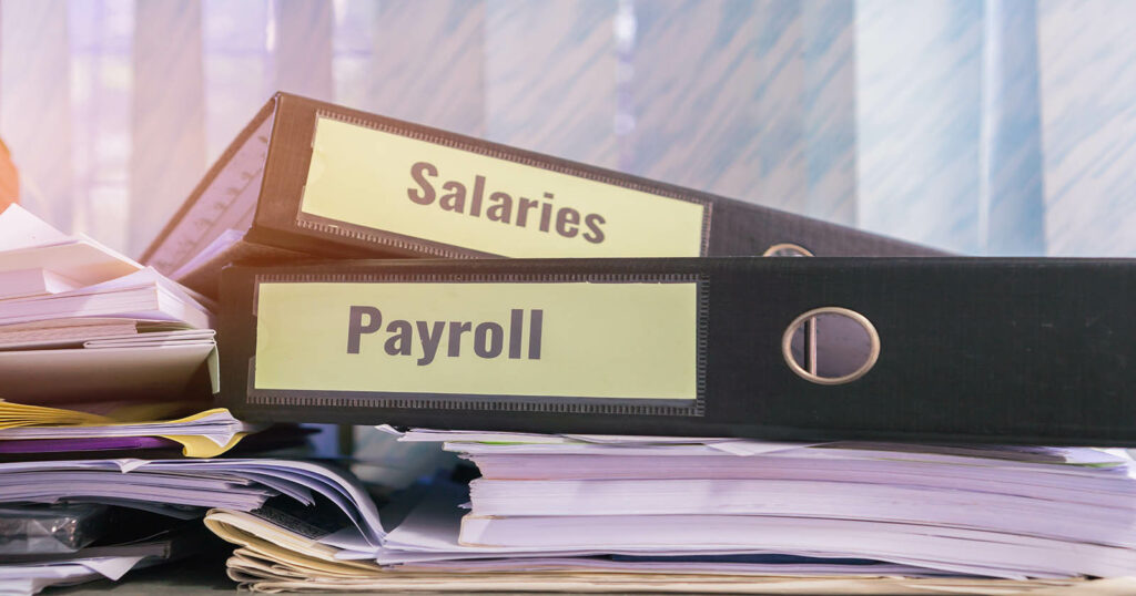 salary vs payroll binders